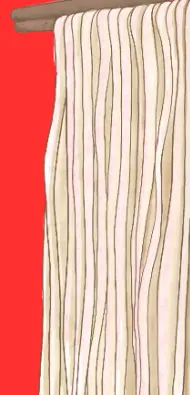 細麺（细）の実物面型イメージ、丸麺 φ2mm